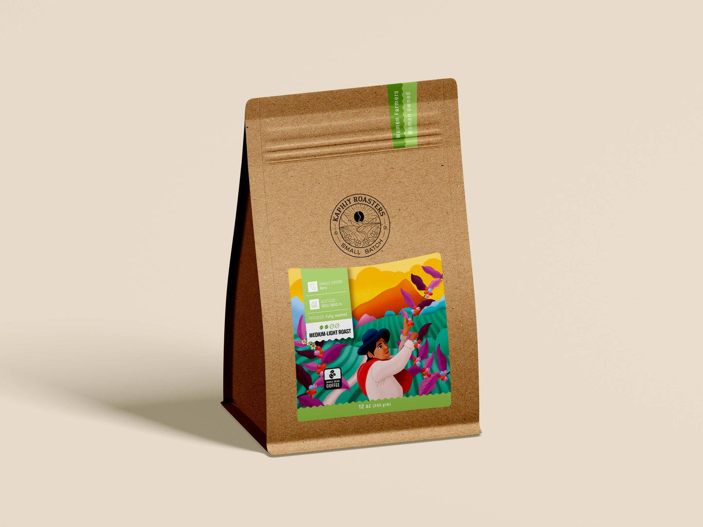 Medium Light roast from Lonya Grande, Amazonas Peru